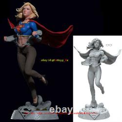 Supergirl 16 Unpainted 3D Printing Model Kit Unassembled Garage Kit GK 27.4cmH