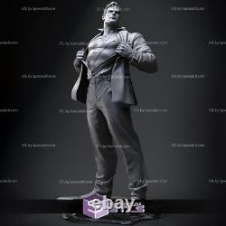 Superman searchlight Sculpture Statue Model Kit DC Unpainted/Unassembled