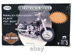 TESTORS 1/9 Scale Model Motorcycle Kit Harley Davidson FLSTF FAT BOY RARE! NOB