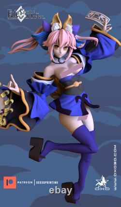 Tamamo no Mae Unassembled Unpainted 3D Printing Resin Model Kits Garage Kits