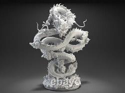 The Orient Dragon Long 3D printing Model Kit Unpainted Unassembled Resin GK