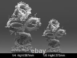 The Orient Dragon Long 3D printing Model Kit Unpainted Unassembled Resin GK