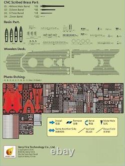 US-S VeryFire VF250001 1/250 IJN Yamato Battleship Super Detail Set for Arii Kit