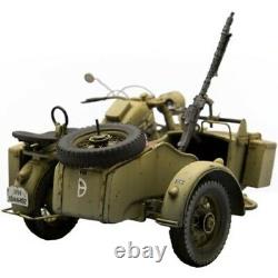 Unpainted 1/16 German Motorcycle WW2 WWII Resin Figure Model Kit Unassembled