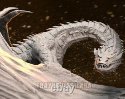 Unpainted 1/200 125mm H The Lord of the Rings Dragon 3D Print Model Unassembled