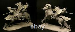 Unpainted 1/24 Ancient Battle Warriors Knight Resin Figure Model Kit Unassembled