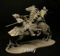 Unpainted 1/24 Ancient Battle Warriors Knight Resin Figure Model Kit Unassembled