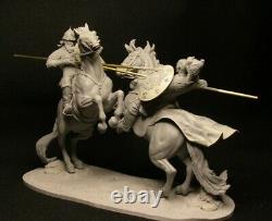 Unpainted 1/24 Ancient Battle Warriors Knight Resin Figure Model Kit Unassembled