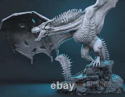 Unpainted 1/100 17cm/6.7inch Ice Dragon Resin Figure 3D Print Model Unassembled 