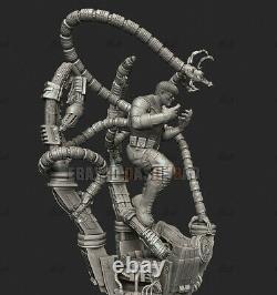 Unpainted 30cm/11.8inch H Doctor Octopus Resin Figure Unassembled 3D Print Model