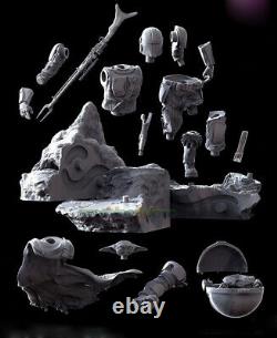 Unpainted 30cm Mandalorian Baby Yoda Figure Model Kits 3D Printing Unassembled