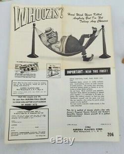 VINTAGE Whoozis Model Kit by Aurora Circa 1966 #206-50 Mad Mag Unassembled
