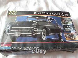 VTG 1986 Monogram plastic 1957 Chevy Sport Coupe 3 in 1 MODEL 112 unassembled