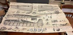 VTG Eagle Model Aircraft Co Grumman F6F-4 Hellcat Balsa Airplane Kit Unassembled