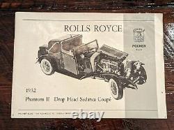 VTG Pocher Tyco 18 Rolls-Royce Phantom ll Sedanca Couple 1932 READ