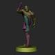 Viktor Sagat Unassembled Unpainted 3D Printing Resin Model Kits Garage Kits