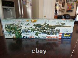 Vintage 1956 Revell 150 MM Gun Long Tom High Speed Tractor Open Box Loose Parts