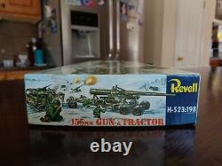 Vintage 1956 Revell 150 MM Gun Long Tom High Speed Tractor Open Box Loose Parts