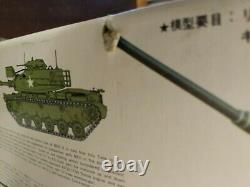 Vintage Bandai 1/24 US Army Medium Tank M60A1 Model Kit 4260 Partially Sealed