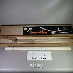 Vintage House of Balsa NOMAD TWO 2 Channels Model Airplane Kit UNASSEMBLED