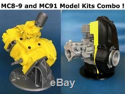 Vintage Kart McCulloch MC8-9 & MC91 1/2 Scale Plastic Model kits unassembled