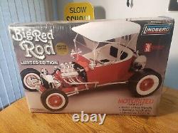 Vintage LINDBERG 1/8 BIG RED ROD No. 73044 MOTORIZED KIT NOS FACTORY SEALED MINT