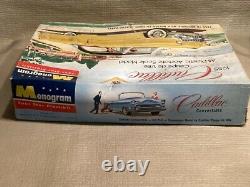 Vintage Monogram 1955 Cadillac Coupe De Ville Convertible Model Unassembled