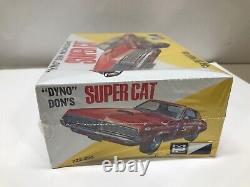Vintage Original Mpc 1/25 Scale Dyno Don Nicholson's Super Cat Sealed Model Kit