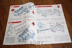 Vintage RENWAL BLUEPRINT VISIBLE V8 Transparent Auto Engine Model Kit NICE BOX