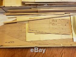Vintage Sterling Wooden Model Kit B21M Schooner Emma C Berry Unassembled