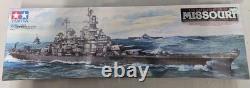 Vintage Tamiya BB-63 Missouri U. S. Battleship 1/350 Plastic Model Kit New