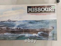 Vintage Tamiya BB-63 Missouri U. S. Battleship 1/350 Plastic Model Kit New