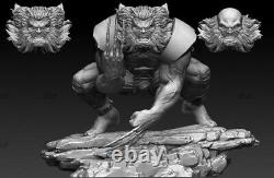 Wolverine Unpainted Resin Model Kits Unassembled 3D Printed 1/6 Scale 18cm