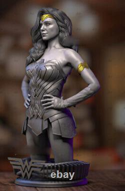 Wonder Woman Bust 3D Print Figure Model Kits Unpainted Unassembled Garage Kit GK