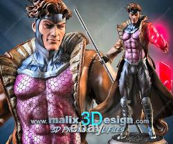 X-MEN Gambit 3D PRINTED Unpainted/Unassembled Garage Kit 12in/30cm