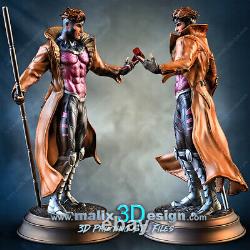 X-MEN Gambit 3D PRINTED Unpainted/Unassembled Garage Kit 12in/30cm