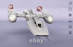 Y-Wing Starfighter Model Kit Star-Wars Unpainted/Unassembled Y-Wing Starfighter Model Kit Star-Wars Unpainted/Unassembled