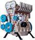 Yamix Full Metal Engine Model Desk Engine, Unassembled 4 Cylinder Inline Car Eng